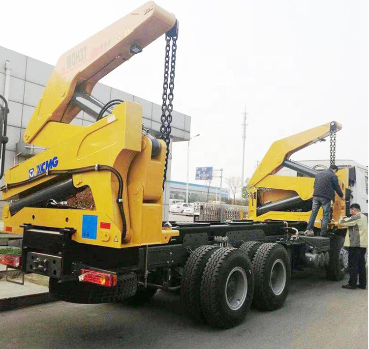 XCMG Official Pickup Crane MQH37A Container Side Lifter 37 Ton Pickup With Crane For Sale